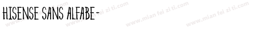 Hisense Sans Alfabe字体转换